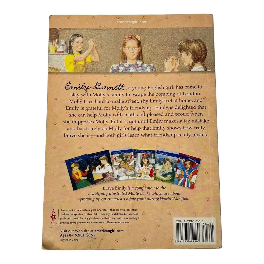 American Girl Brave Emily Meet Book Pleasant Company Historical 1944 Paperback
